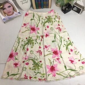 Dandy by Randim Linen floral skirt